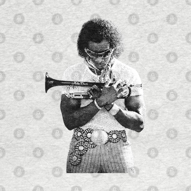 Miles Davis Vintage Halftone by Resdis Materials